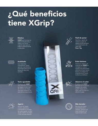 X-GRIP PADEL CELESTE