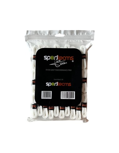OVERGRIPS SPORT TEAMS WHITE 30 UNIDADES