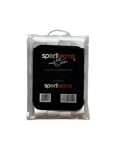 OVERGRIPS SPORT TEAMS WHITE 12 UNIDADES